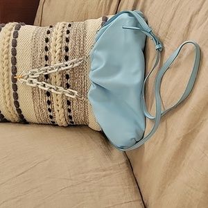 INC (International Concepts) Clutch/Shoulder/hand Bag, teal Chain handle